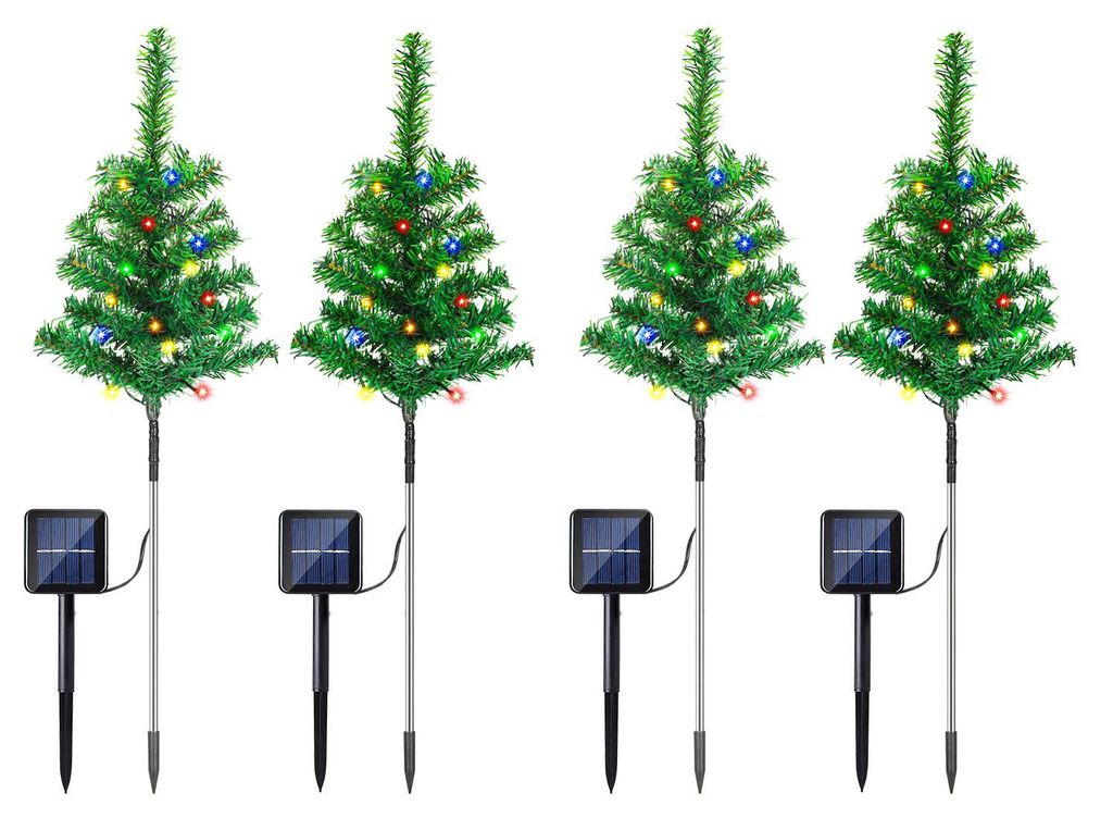 Eikuavons Solar Weihnachtsbeleuchtung 4 Weihnachtsbäume 50 Produktbild 