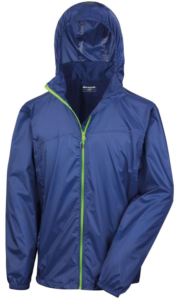 Result - Jacke Zum Falten für Herren FK1225 (XL) (Marineblau/Limone)