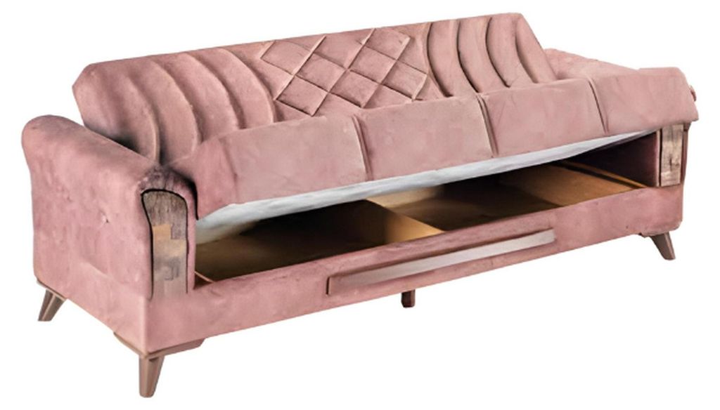 Textil Sofa 3 Sitzer Polster Sofas Design Couch Möbel Dreisitzer 225cm