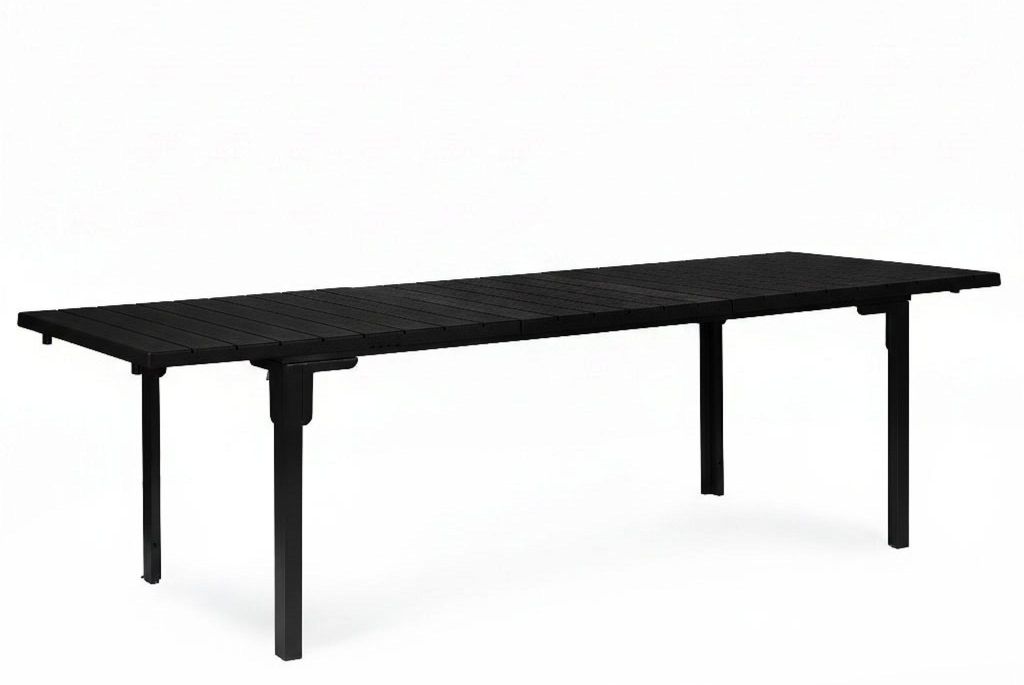 Stół ogrodowy rozkładany 180-240 cm do 12 os. stal HDPE Zdjęcie produktu 