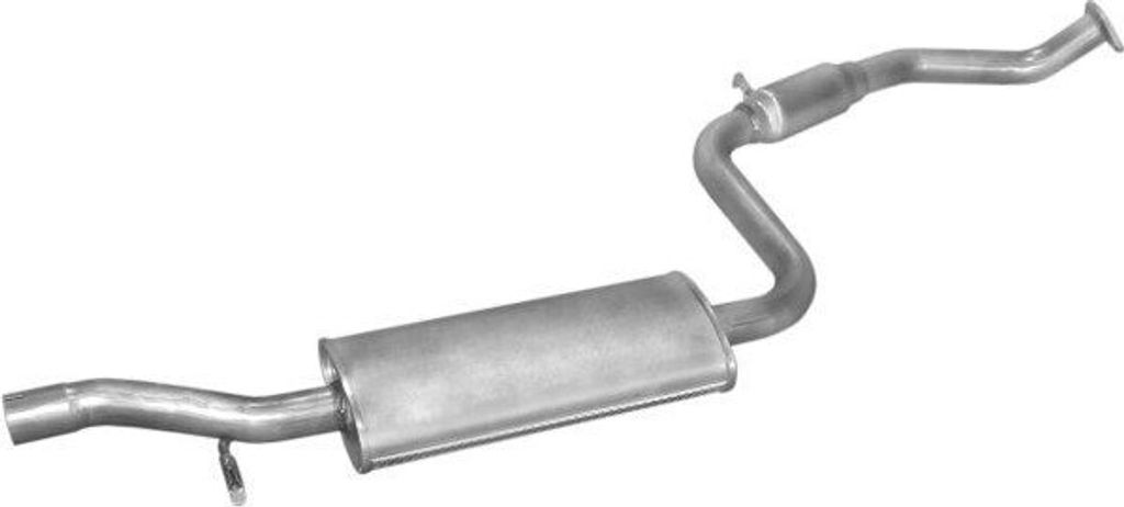 IZAWIT 39.004 Mittelschalldämpfer Schalldämpfer für VOLVO V40 Kombi (645) S40 I (644)