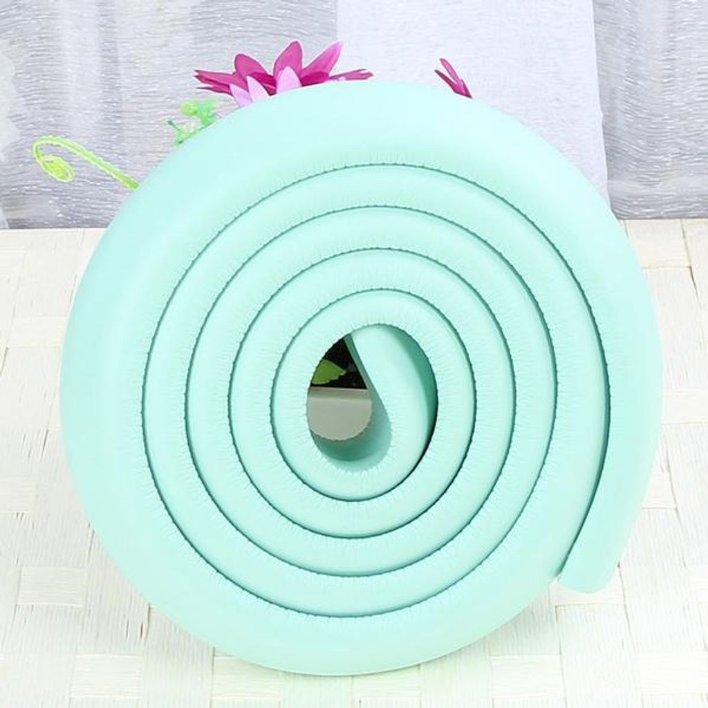 2m Baby-Kantenschutz Sicherheits-Kantenmatte Pre-press Tape Child Safety Furniture Bumper Table Protector 1 Stück (Vert clair)