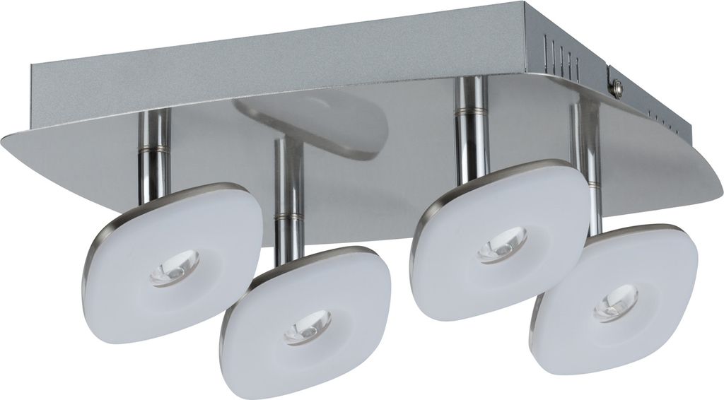 Paulmann Spotlight Squarelense 4x3,2W Nickel 230V Produktbild 