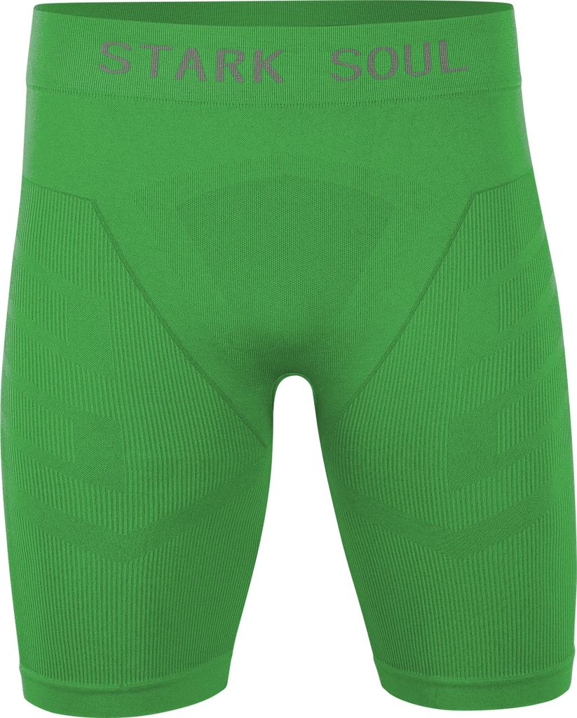 Kurze Unterziehtights Seamless - WARM UP -, Herren Sport Shorts – Grün – Gr.: S/M