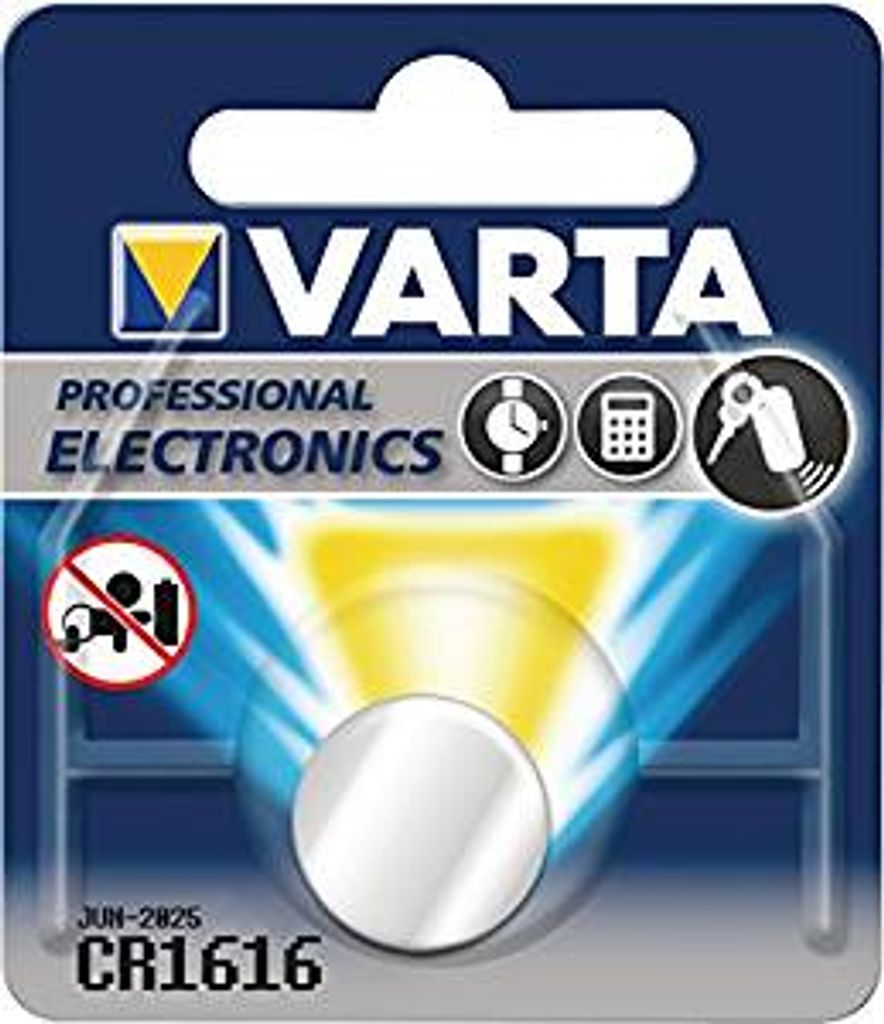 5 x Varta Professional Electronics CR1616 6616 3V Knopfzelle Batterien 