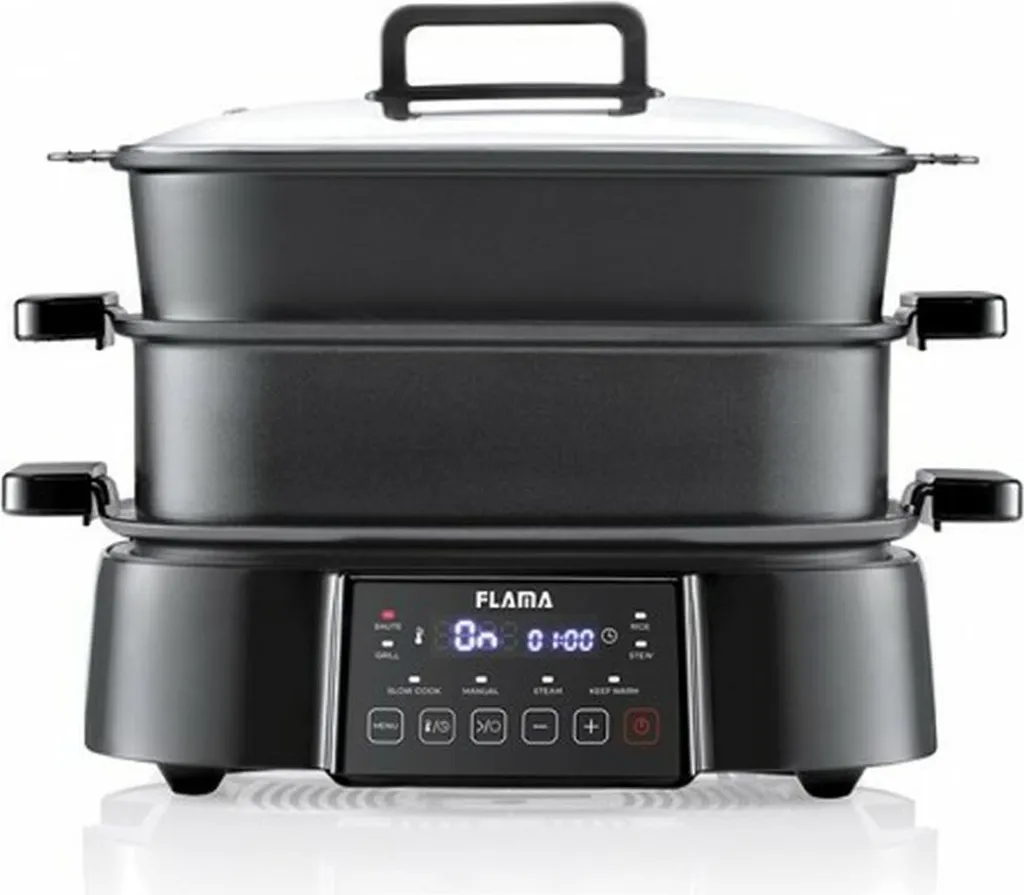 Cuisinez sainement avec le gril électrique Flama 8EN1 polyvalent