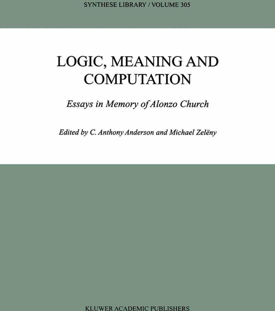 Logic, Meaning and Computation