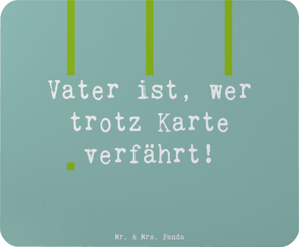 Mr. & Mrs. Panda Mauspad Spruch Vater Abenteuer - Meeresbrise - Geschenk, Familie, pc mausunterlage, mausteppich, herzerwärmende Sprüche, Familie...