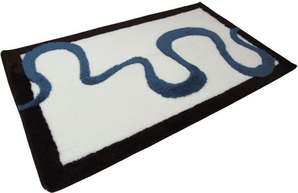 Sanwood Badematte Badteppich Badvorleger Duschvorleger Badezimmerteppich 60x100 cm Scala