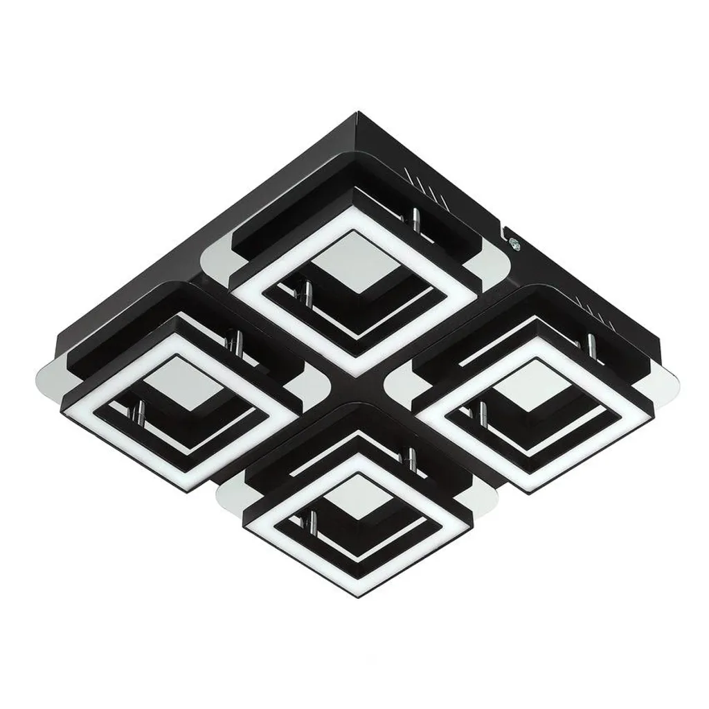 Plafoniera LIKYA-4 Luce di superficie 4x5W 1200lm 4000K IP20 Cromo | HOROZ
