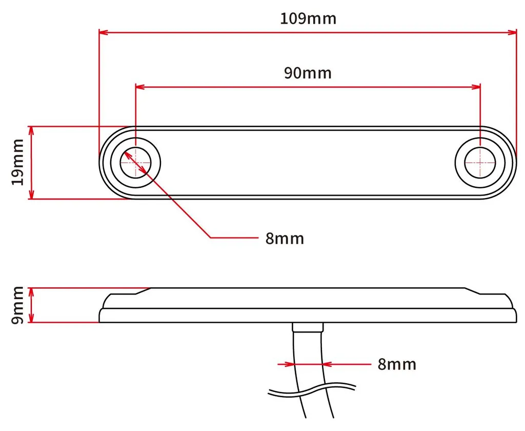 Feu arrière flexible Flex1 DRC D45-29-310 : Résistance aux chocs LED - 4