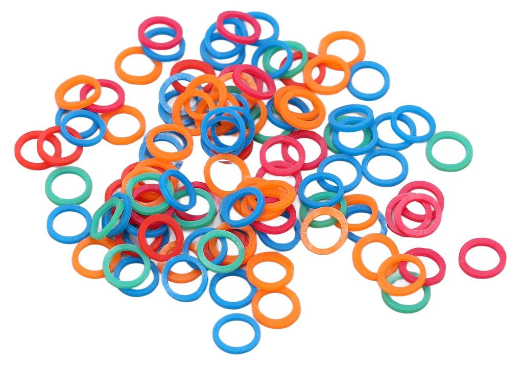 1/4 Zoll 3,5 Unzen farbiges elastisches Gummiband für zahnärztliche kieferorthopädische Haustierpflege