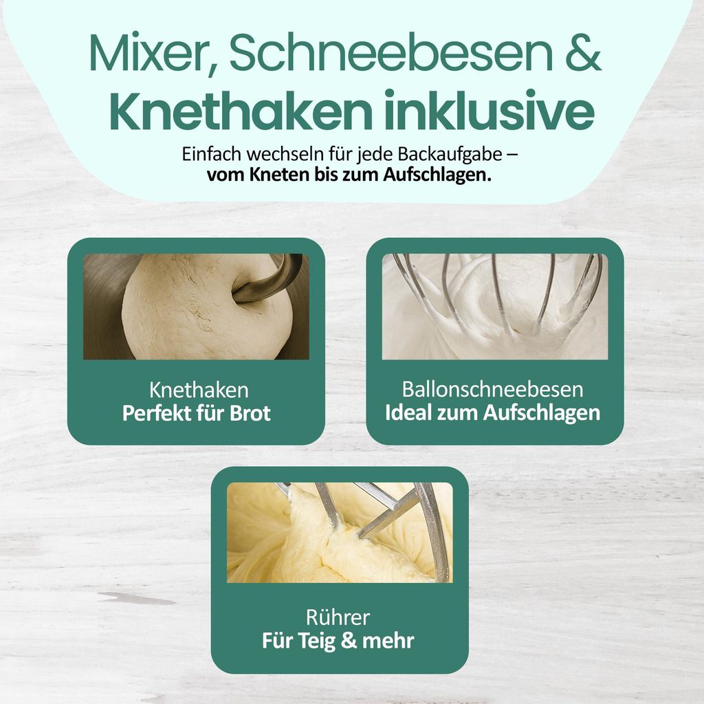Emerio Küchenmaschine 5 L – 1000 W Küchenroboter – Food Produktbild 