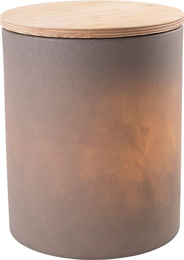Leuchttisch Shining Drum inkl. Deckel (Taupe)