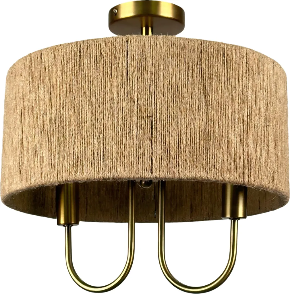 Spot de plafond Relaxdays plafonnier 2 flammes en métal pour votre salon