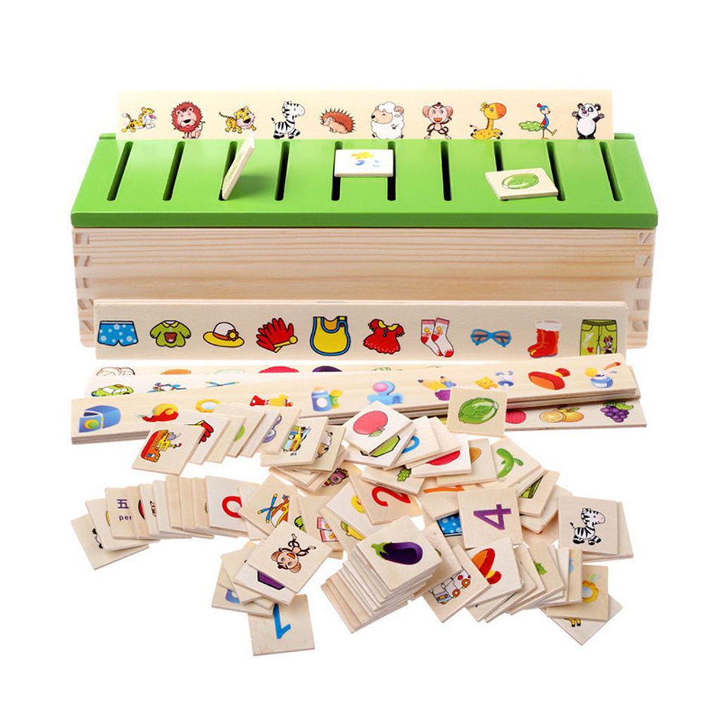Montessori Holzspielzeug Stapelspiel Steckspiel Lernspielzeug für Kinder 