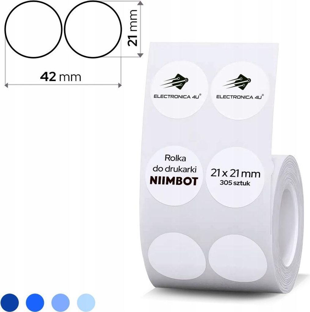 Samolepiace termálne štítky Niimbot B1 B4 B21 B3S B31 42x21 Obrázok produktu 