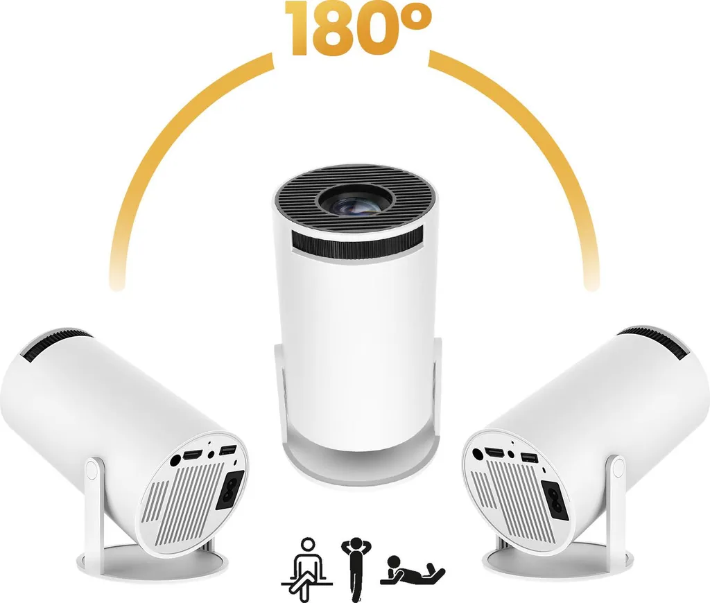 Projecteur Plafond WiFi Bluetooth Android 11 Blanc idéal pour Soirée Ciné - 4