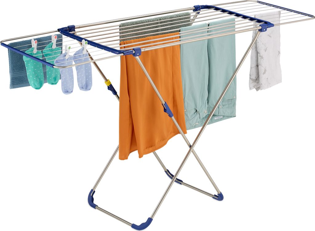 relaxdays Wäscheständer ausziehbar