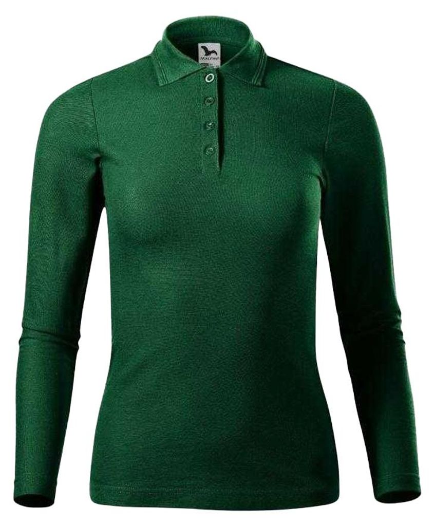 Malfini - Poloshirt für Damen, Piqué, Langärmlig PP10010 (XXL) (Grün)
