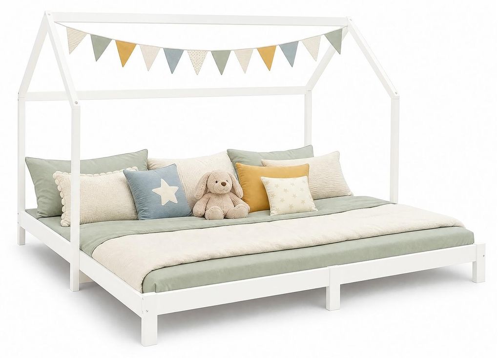 Homestyle4u Kinderbett 90x200 180x200 Familienbett mit Produktbild 