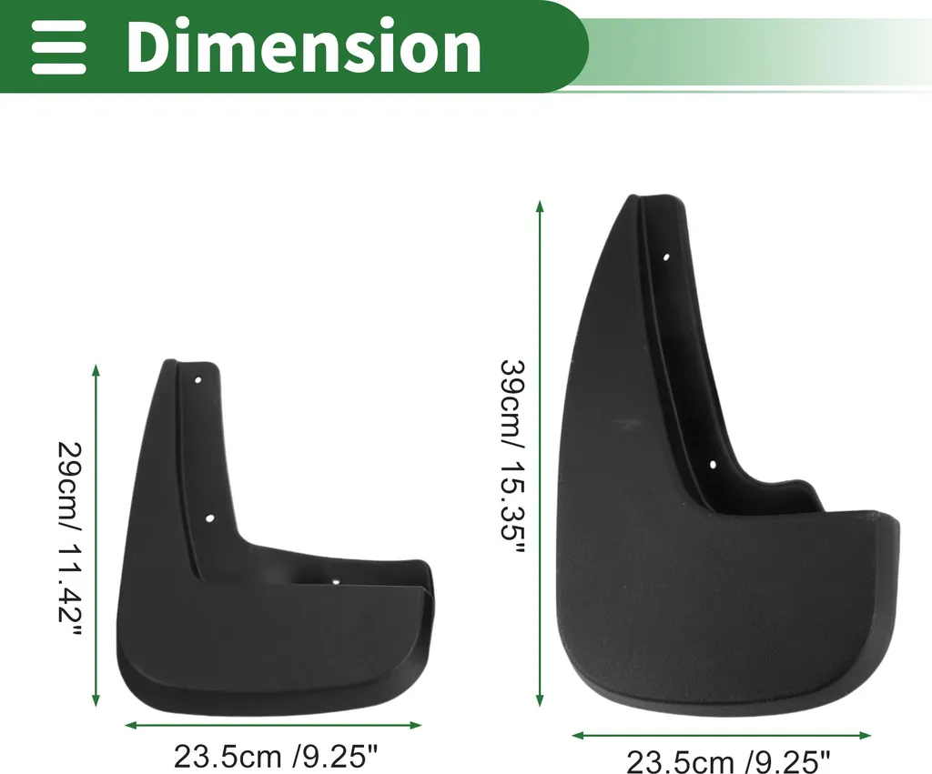 Bavettes de Protection Résistantes Chevrolet Equinox 2010-2017 ABS