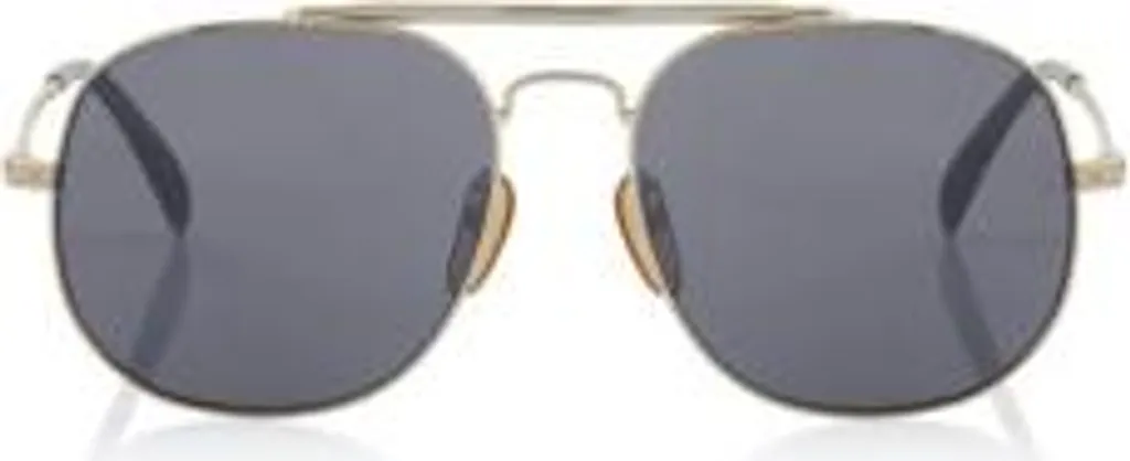 Lunettes de soleil pour hommes en or Aviateur Modèle Classique Or 24k - 3