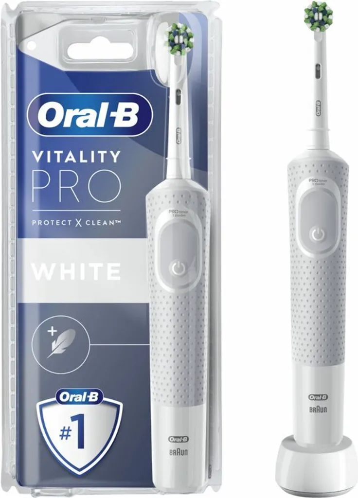 Oral-B Vitality Pro White 427582 avec Minuteur et Technologie de Nettoyage 2D