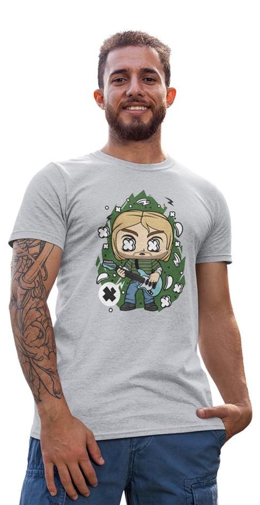D&B Uni Polo PC00031 Cobain Grau-Größe 2XL