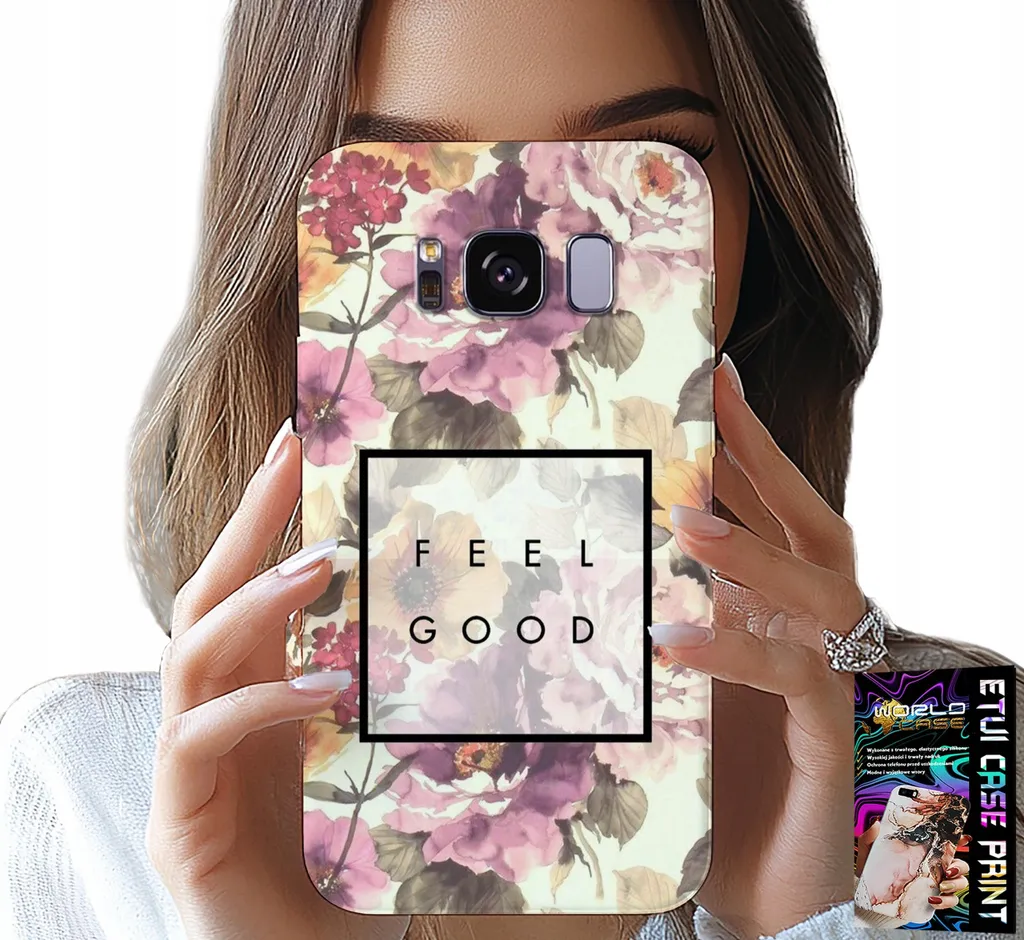 Cover Samsung S8 Fiori Chic: Custodia Fashion Donna con Pellicola HD
