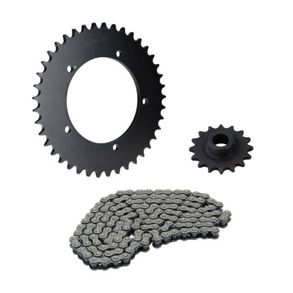Kettensatz 3-teilig schwarz 16/41 Zähne für Hercules K50 RL RLC / Ultra AC LC II III RS / RX9 / Ultra 80 LC AC RS