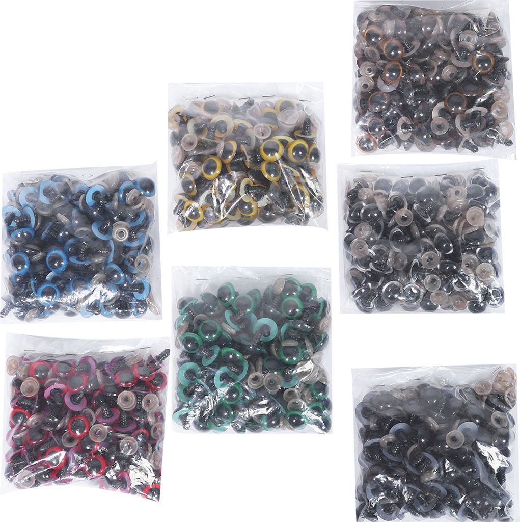 Sicherheitsaugen, Puppenspielzeugaugen, Plastikpuppenaugen, Puppenzubehör, DIY-Bastelbedarf