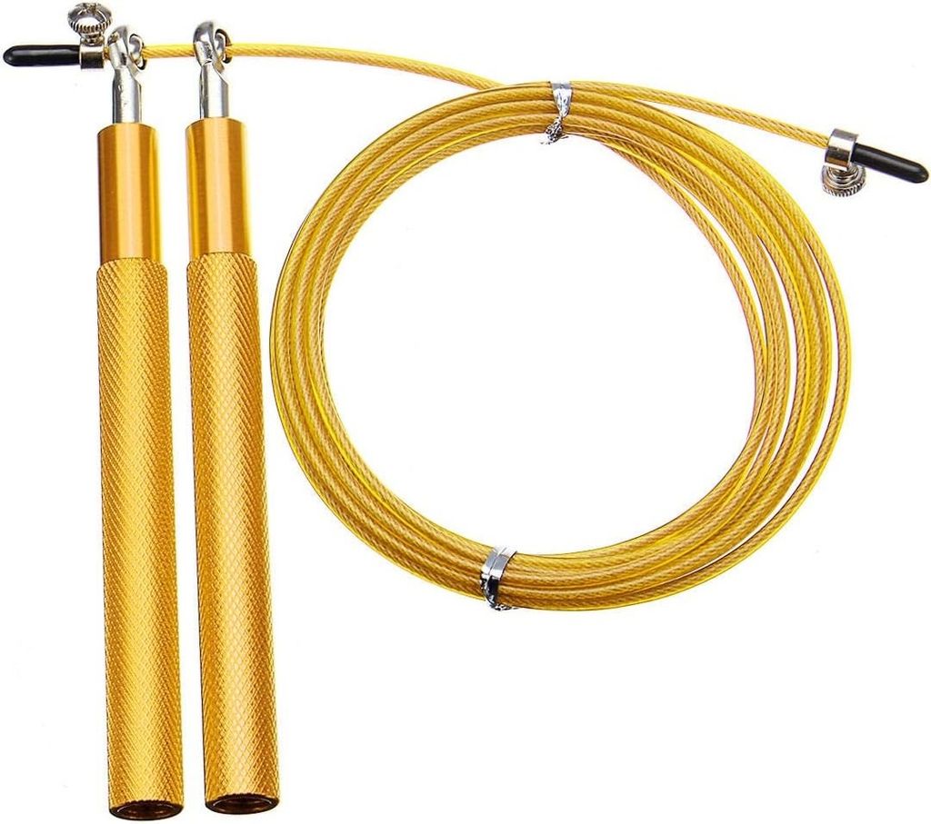 Professionelles Speed-Seil mit Stahlseil - Gold KP35720