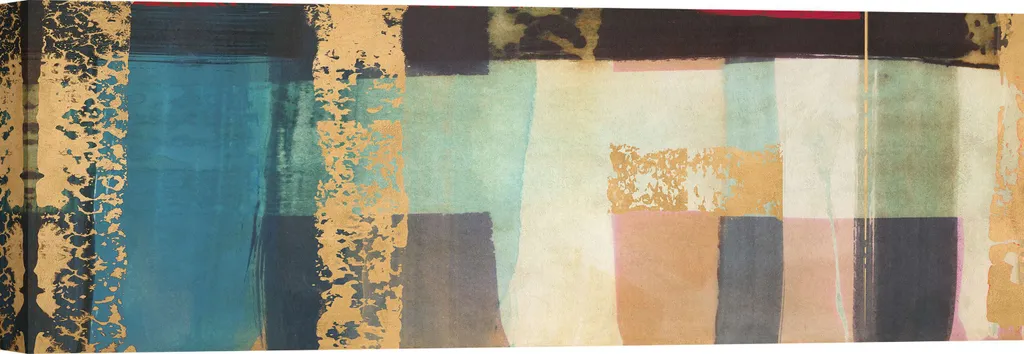 Grande toile abstraite 150x50 cm de haute qualité aux couleurs d'été