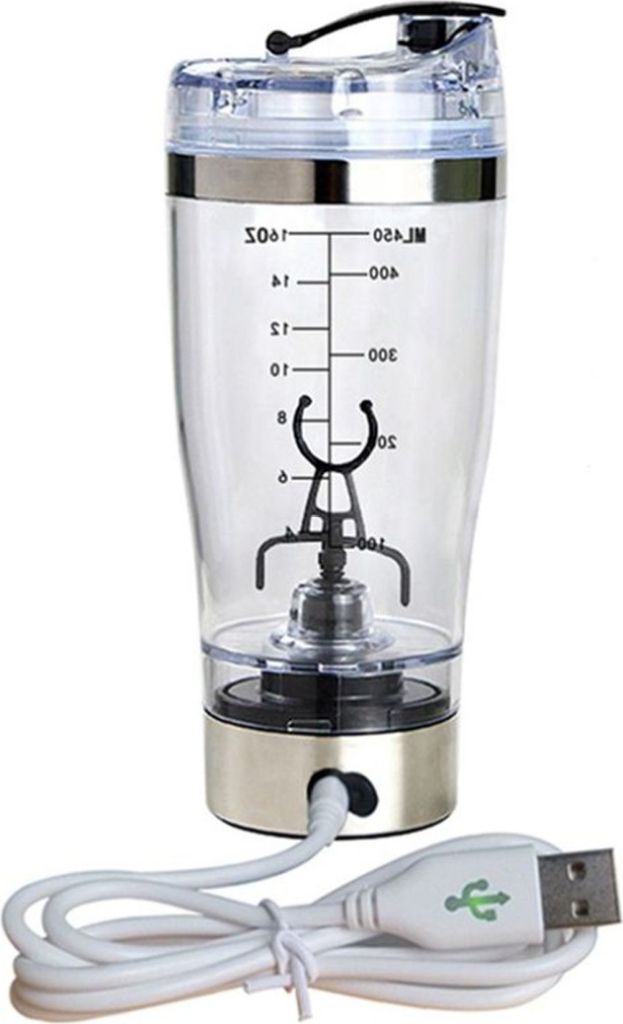 450 ml USB-Ladegerät Protein Shaker Flasche Elektrischer Mixer Tragbarer Mixbecher Blende Sasicare