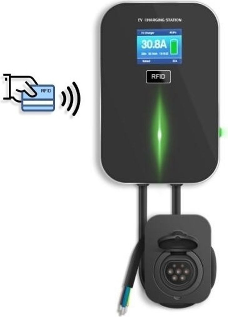 Besen 11 kW Ladestation mit RFID - Typ 2 - Steckdose - Wallbox mit RFID