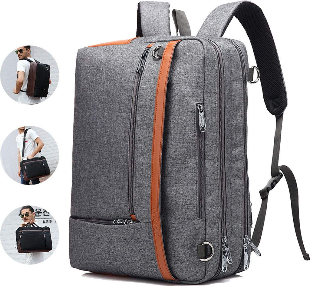 Laptop Rucksack, Business Arbeit Rucksäcke Herren, Reisen Rucksack,Wasserdicht Kratzfest Travel Laptop Backpack für Herren Damen Outdoor, grau, 1...