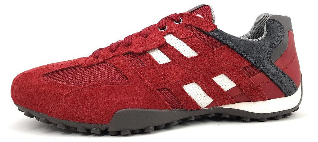 Geox Snake K Herrenschuhe Schnürschuhe Sneaker low Rot Productafbeelding 