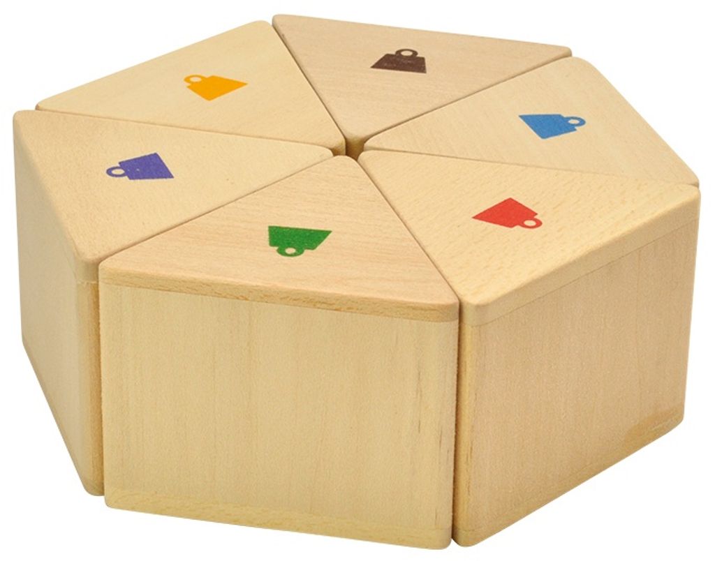 EDUPLAY 120-161 Gewicht Prismen Prisma, natur, 12-teilig (1 Set)