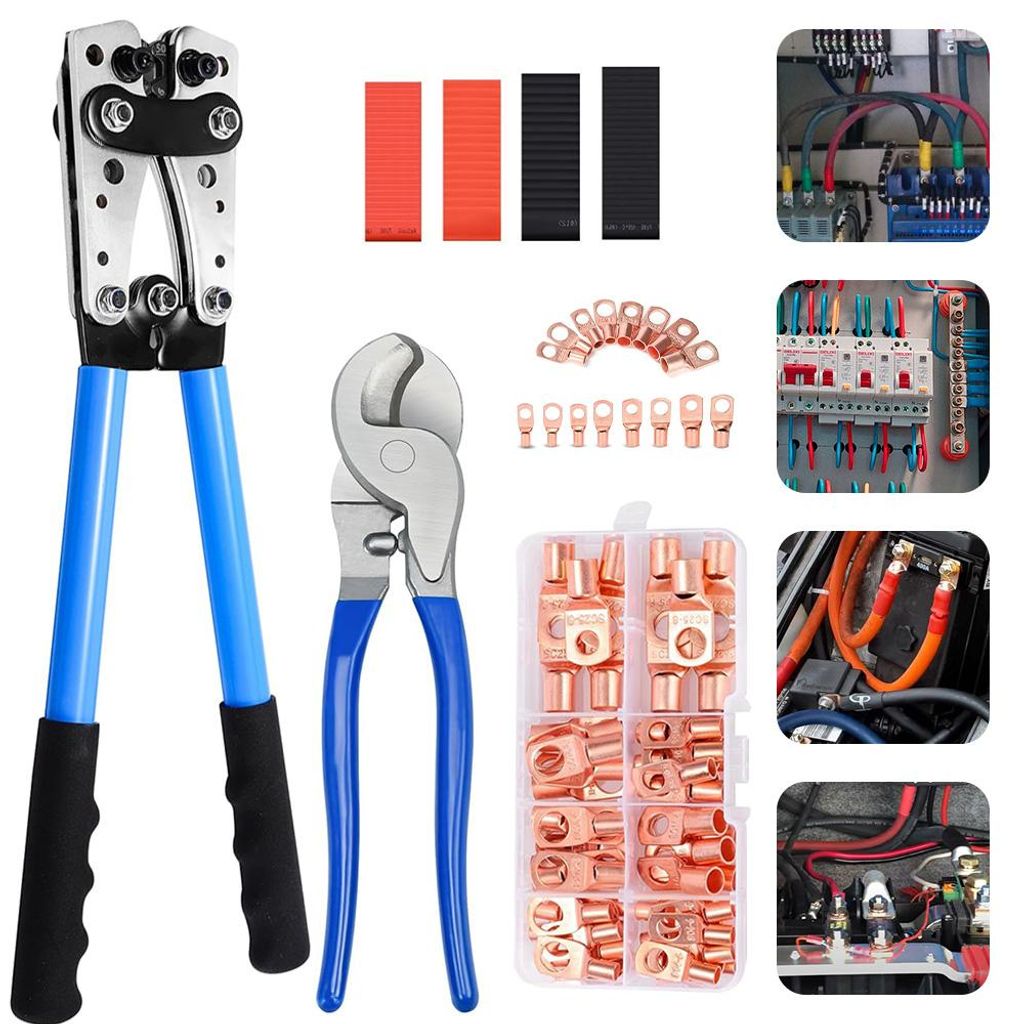 Crimpzange Kabelschuhe Set HX-50B Batteriekabelschuh Produktbild 