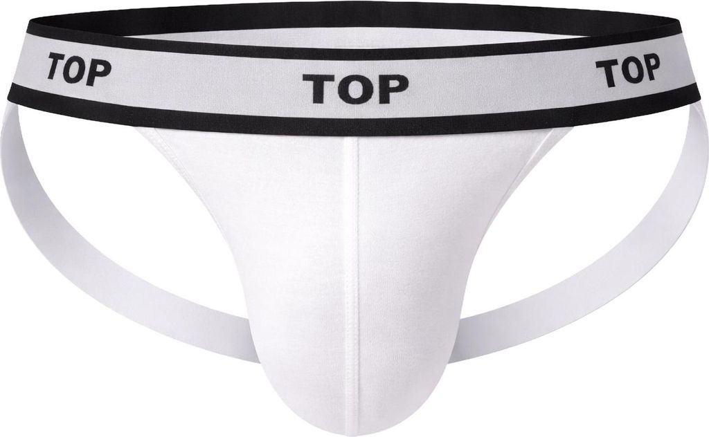 Barcode Berlin - Herren Unterwäsche - Jockstrap TOP White-Black - 1x Größe M