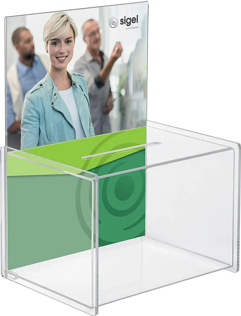 Sécurisez vos Collectes avec l'Urne Sigel Aktionsbox Acrylique Rigide