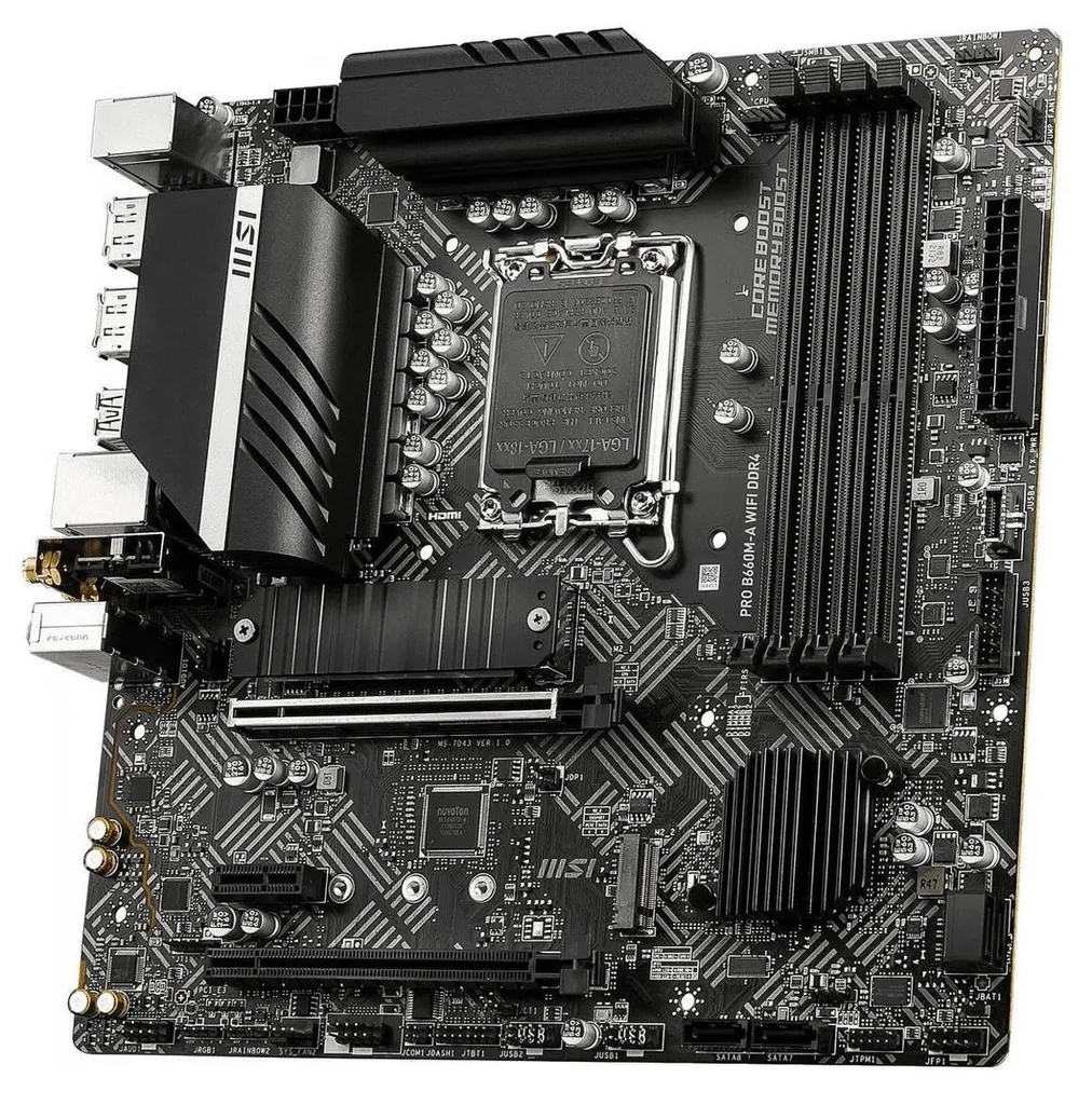 Carte Mère MSI PRO B660M-A WIFI Intel B660 Socket LGA1700 Format Compact - 2