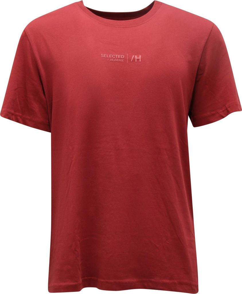 9221AR maglia uomo SELECTED HOMME man t-shirt bordeaux