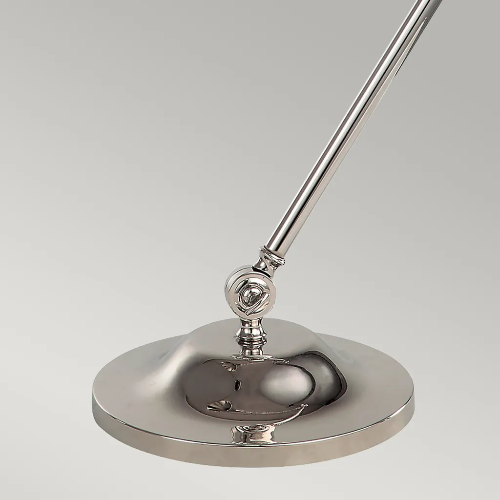 Lampe Provence Elstead Nickel Poli - Éclairage de bureau ajustable 59cm - 7