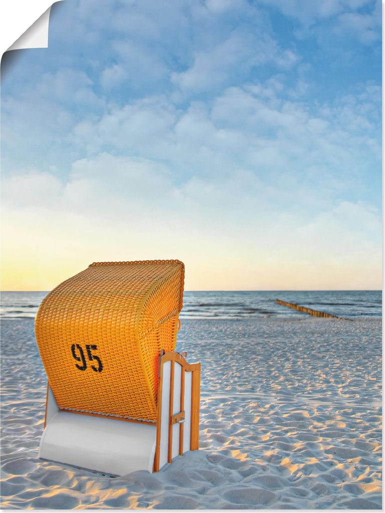 ARTland Poster Ostsee7 - Strandkorb Größe: 30x40 cm