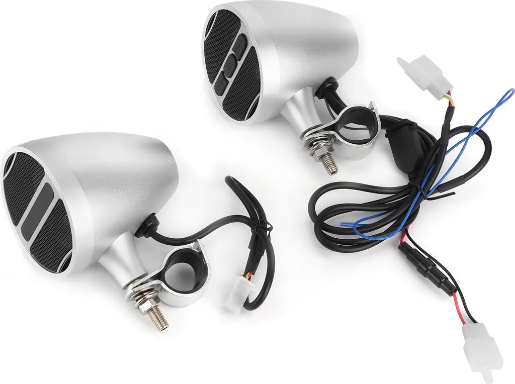 Haut-parleur Bluetooth moto étanche stéréo 12V avec lecteur radio