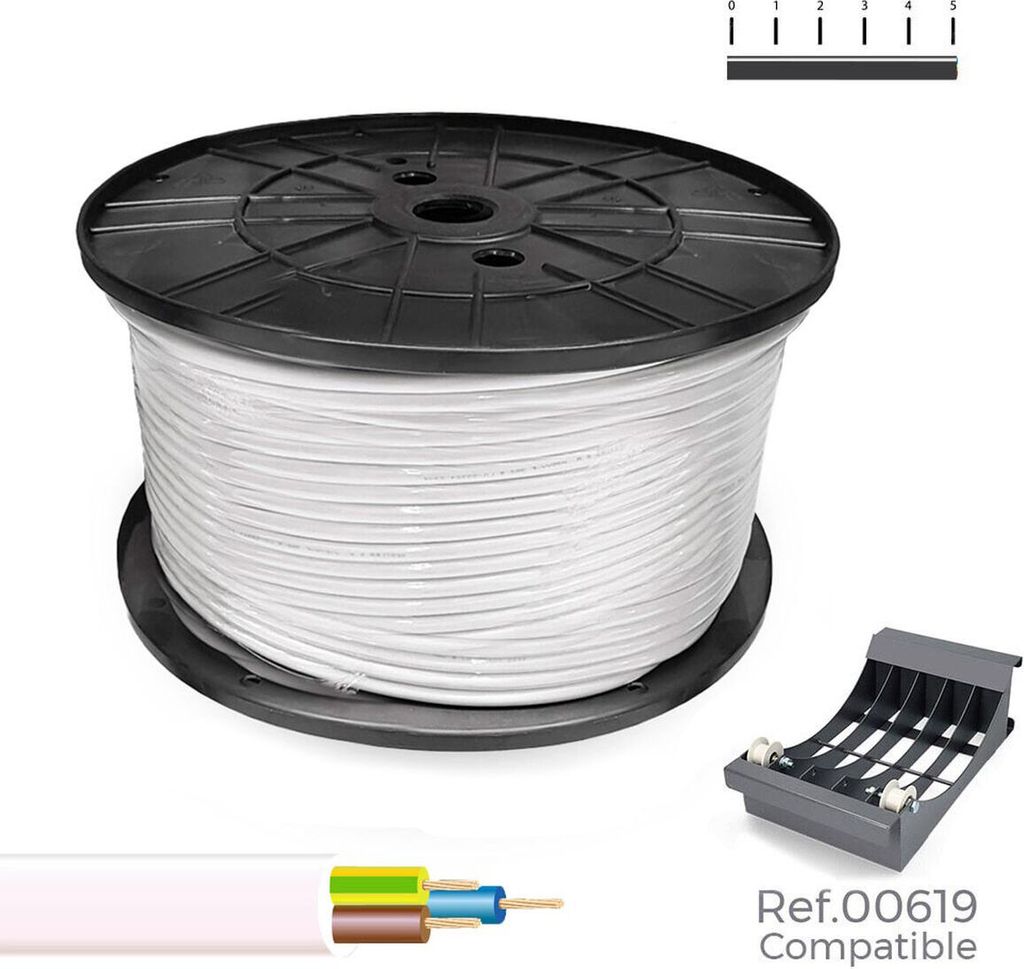 Sediles Kabel Elektroschlauch vv-k0,6/1kv White 3 x 2,5 mm 100 m --Brand EAN: 8435734703804