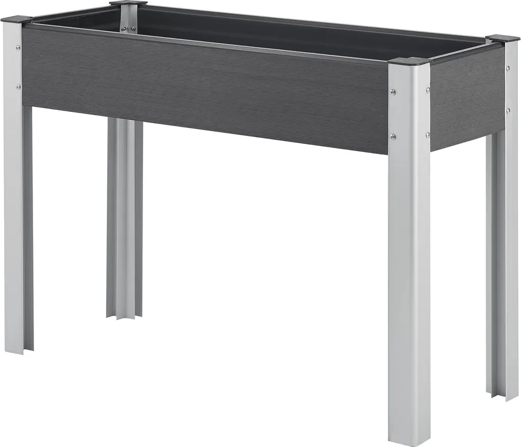 Table de Jardinage Liliana 100x40x75cm - Idéal Balcon/Terrasse Gris