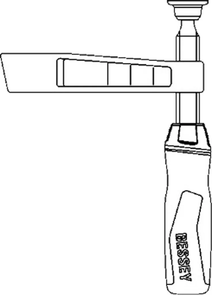 Valet de Rechange pour Serre-joint Bessey TGK Saillie 120 mm 3101838